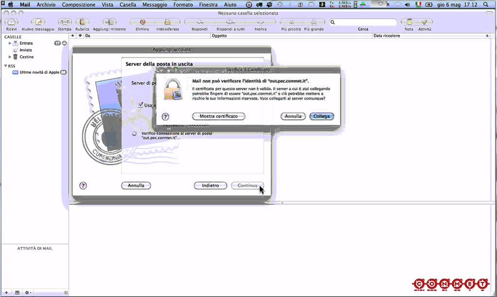 Configurazione client di posta certificata (PEC): Apple Mail