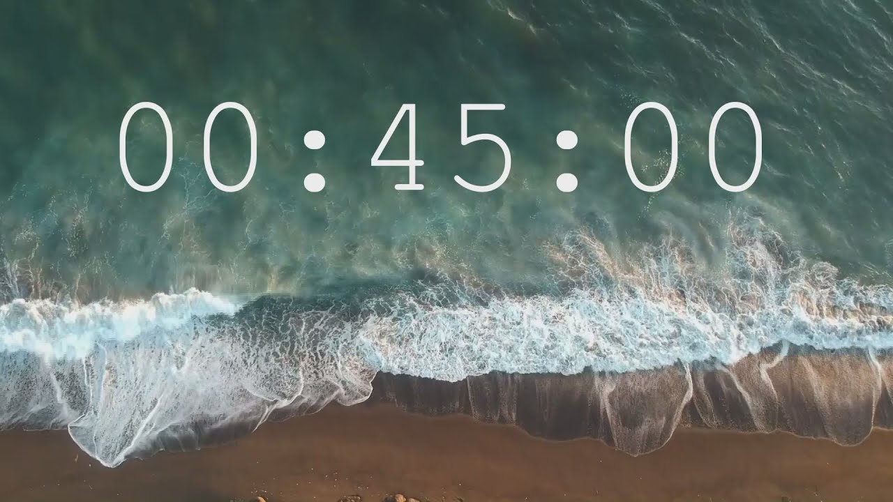 45 minute timer + seagull alarm ambiance ocean version