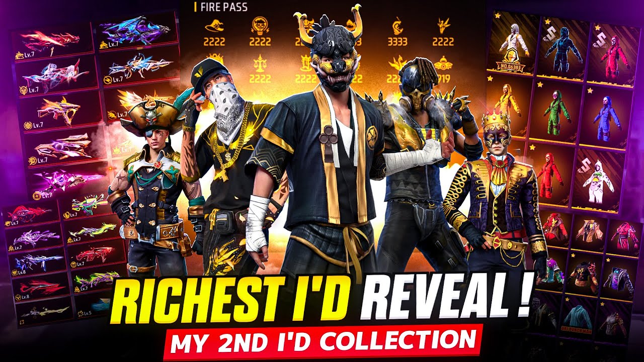 Представляю свою вторую коллекцию ID 😱 САМЫЕ БОГАТЫЕ ID Free Fire! 💎🔥