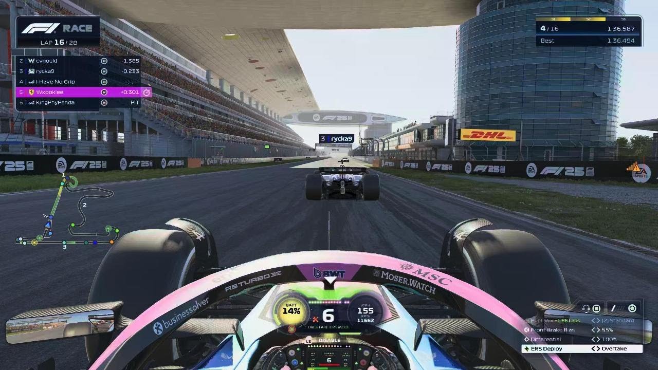 Clip for ticket overtaking under yellow flag 