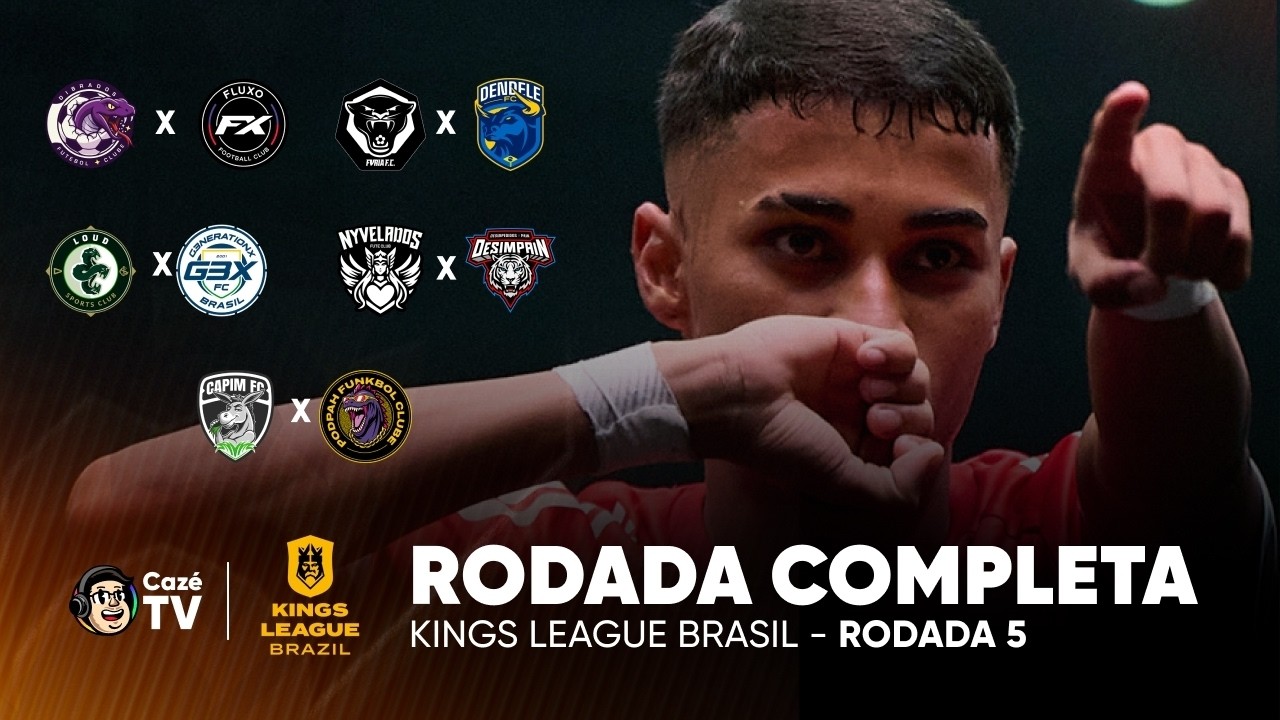 RODADA COMPLETA: DIBRADOS X FLUXO, LOUD X G3X E MUITO MAIS | KINGS LEAGUE BRASIL 2026 | 5&ordf; RODADA