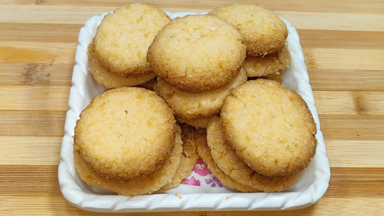 Bakery Style Coconut Cookies At Home | Eggless Coconut Cookies | Cookies Recipe | Homemade Cookies |
