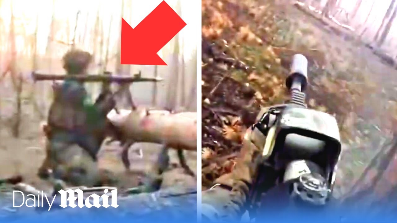 Ukraine brigades ambush Russian soldiers using rocket launchers and machine guns in Donbas