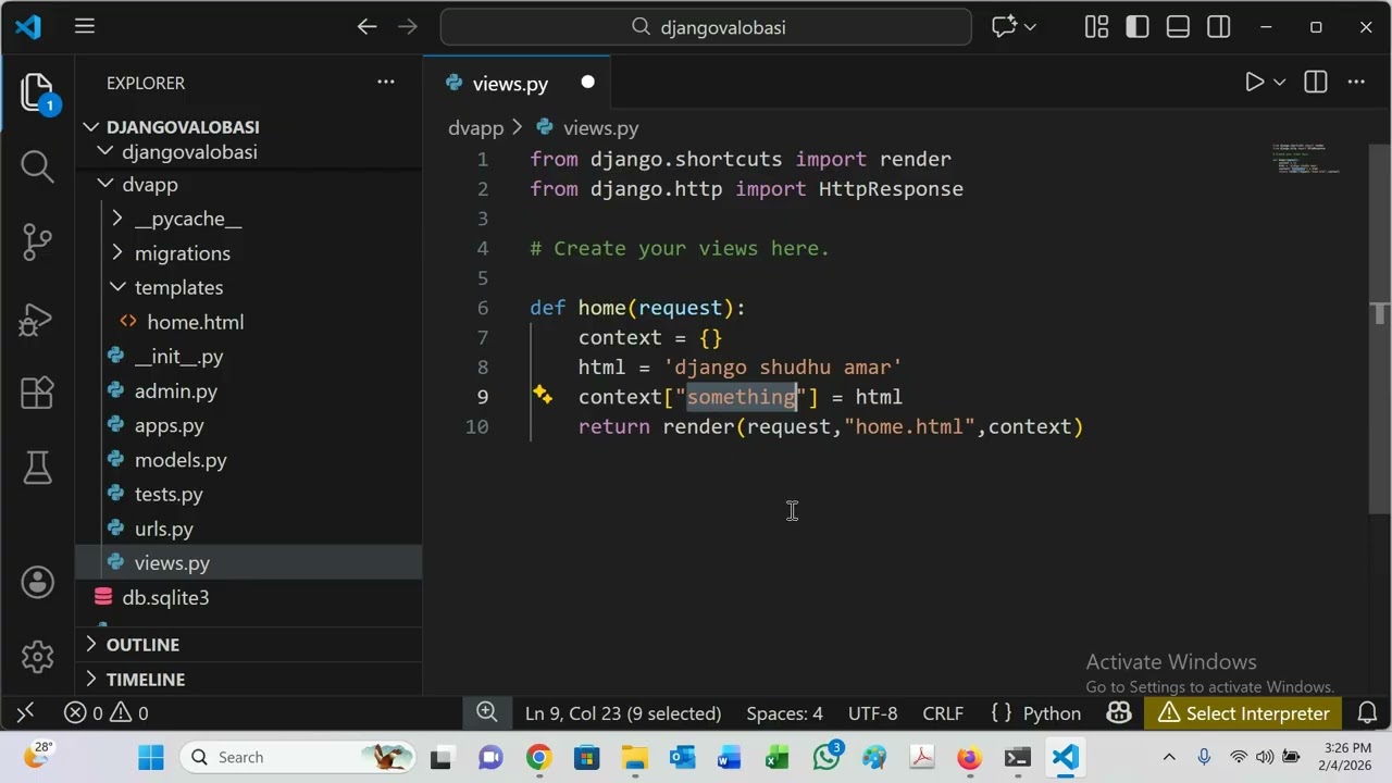 12.  How to use your context in django