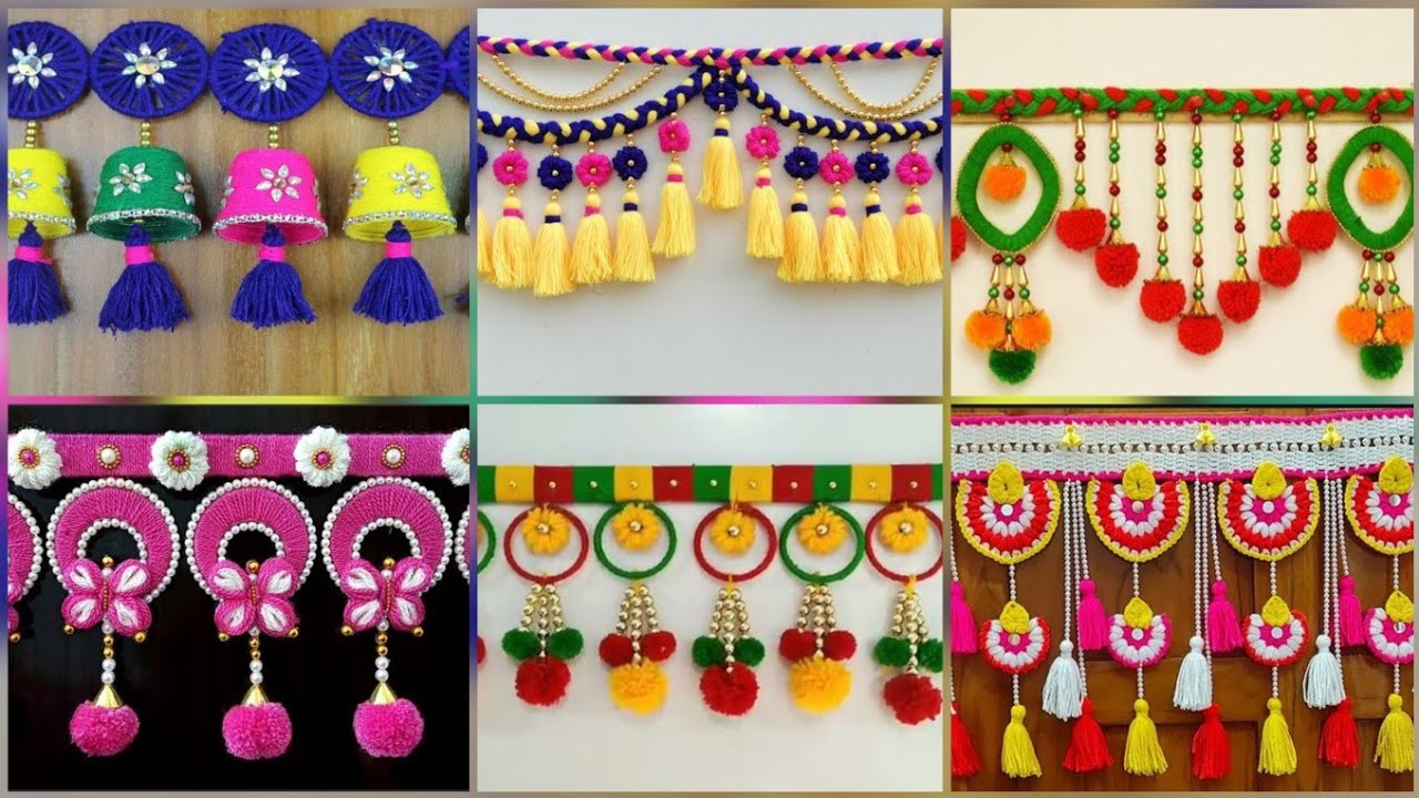 Beautiful Handmade Toran Design/Wool Door Hanging Toran Design/Bandhanwar Design