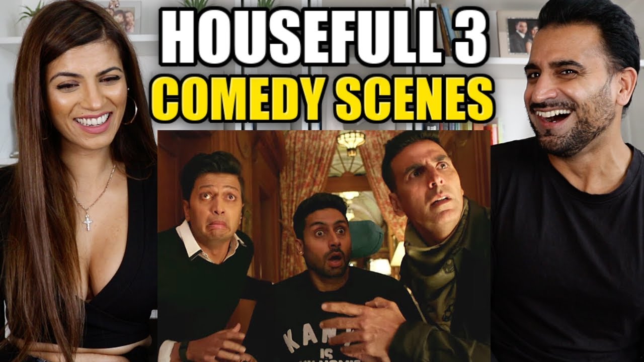 HOUSEFULL 3 - Самые комедийные сцены - Акшай Кумар, Ритеш Дешмукх и Абхишек Баччан | РЕАКЦИЯ!!