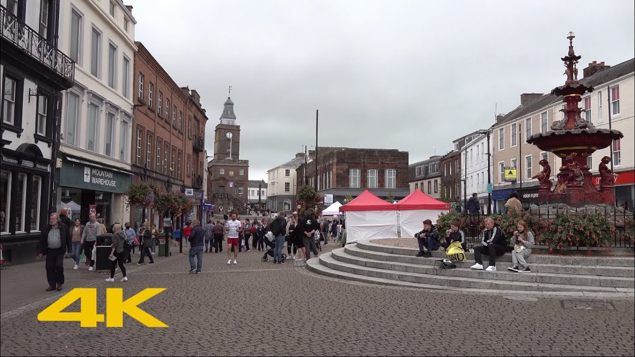 Dumfries Walk: Town Centre【4K】