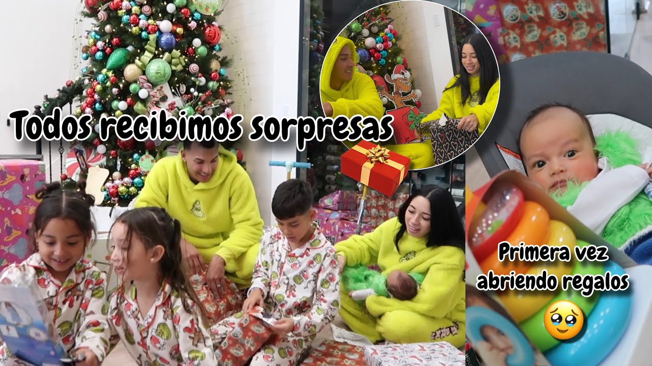 PRIMERA NAVIDAD DE NUESTRO BEBÉ 🥹 Juegos, Sorpresas Y Abriendo Regalos En Familia 😍