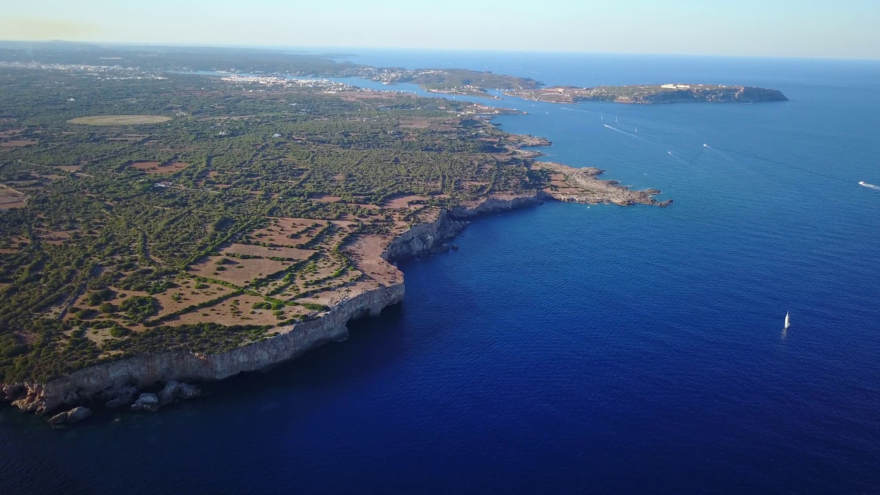 Dji Mavic pro footage S'algar east side Menorca in 4k