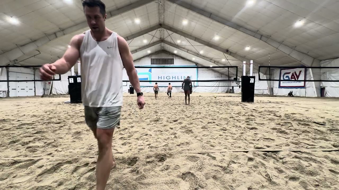 Beach volleyball 3/12/26 Kris & Steve vs. Ryan & David