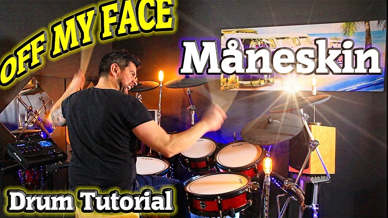 Off My Face Maneskin Drum Tutorial Lesson