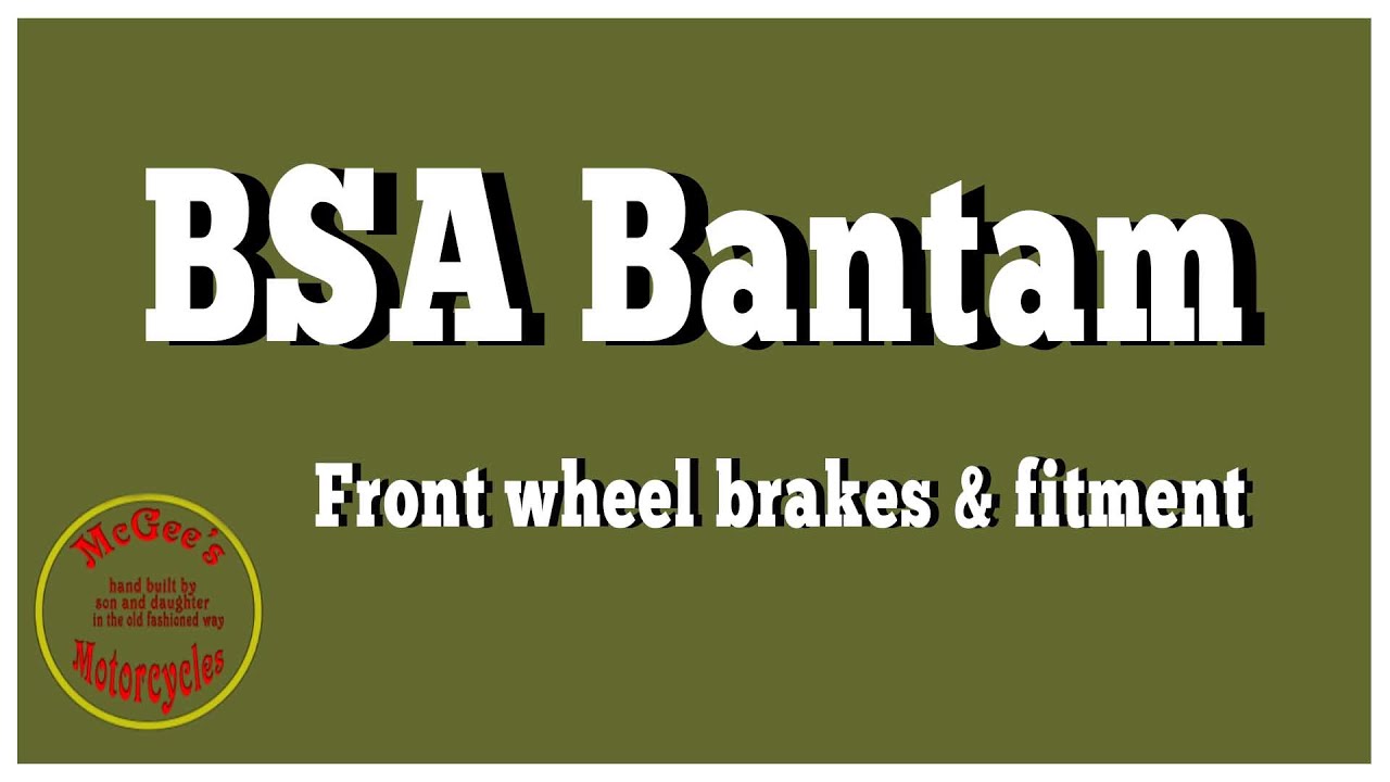 Front wheel brakes and fitment on bike