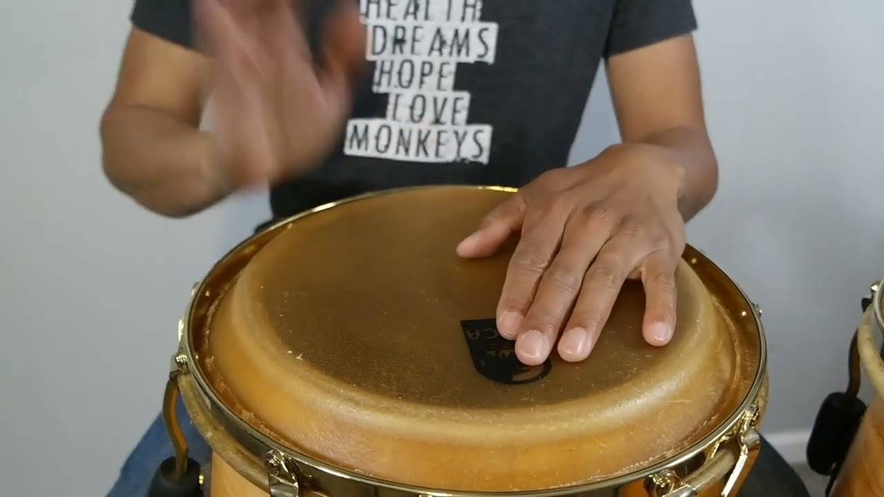 Basic tumbao pattern on congas