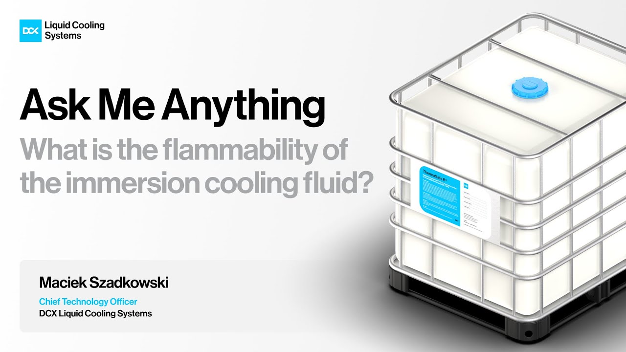 What is the flammability of the immersion cooling fluid?