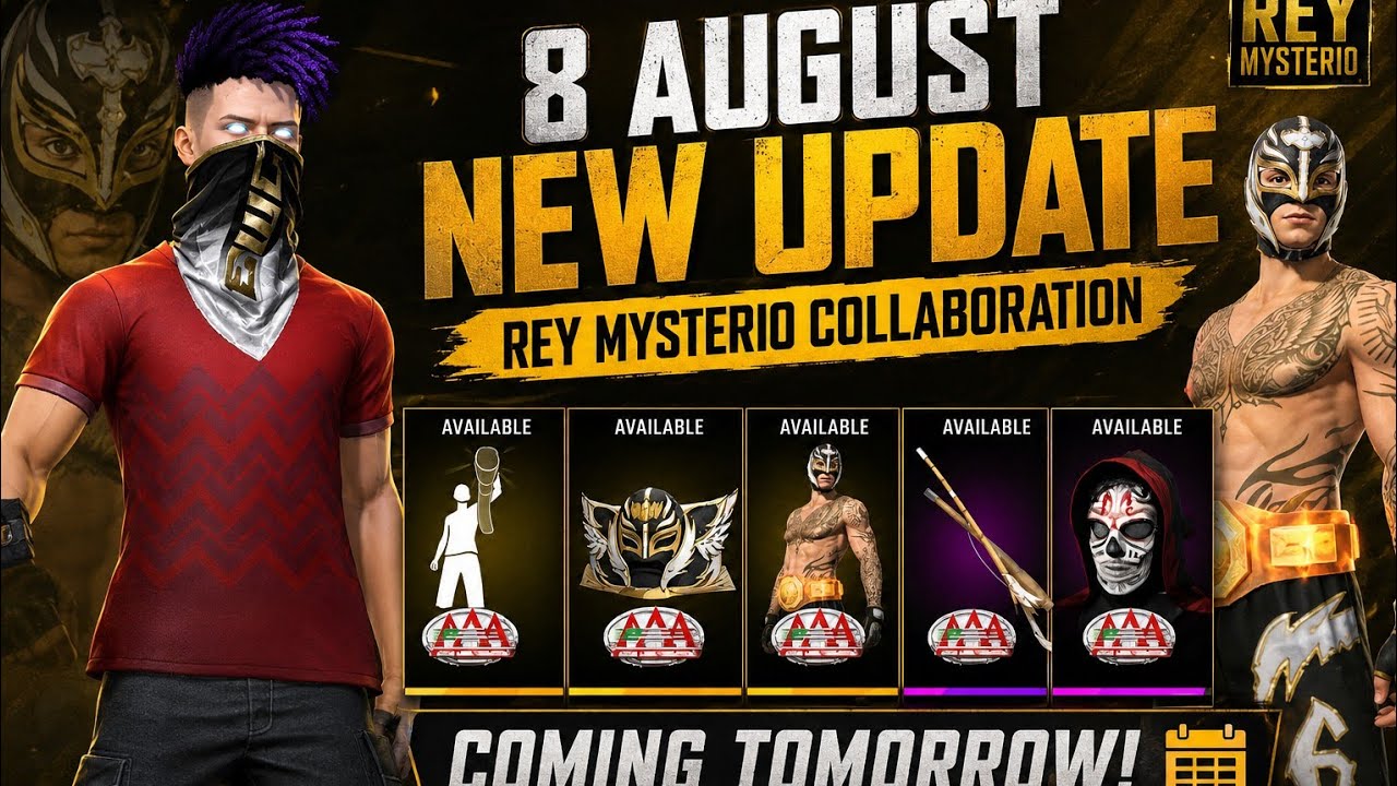 8th August 2026 🔥. Free fire upcoming update . Free fire tonight update 😉.