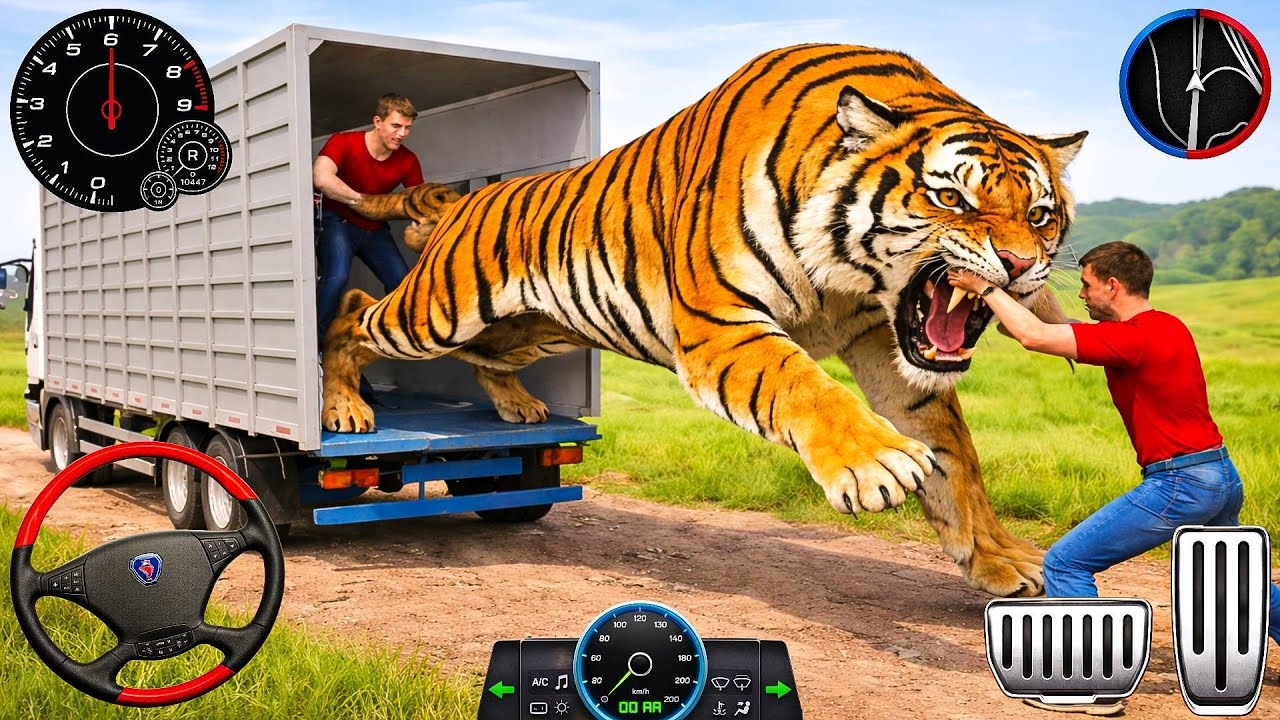 Animal Cargo Truck Simulator 3D - Dangerous Zoo Transport Mission 🐅 🚛 (Android Gameplay)