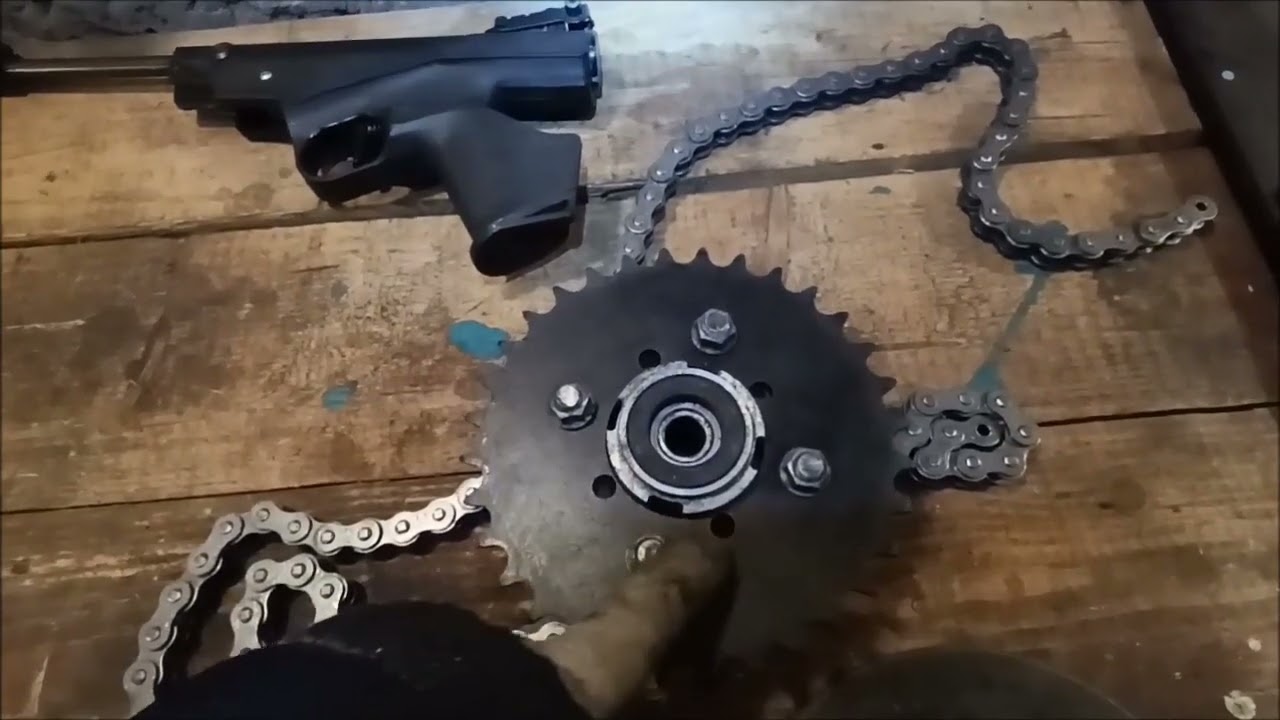 Motoland Wolf 300 Установка 520й цепи.