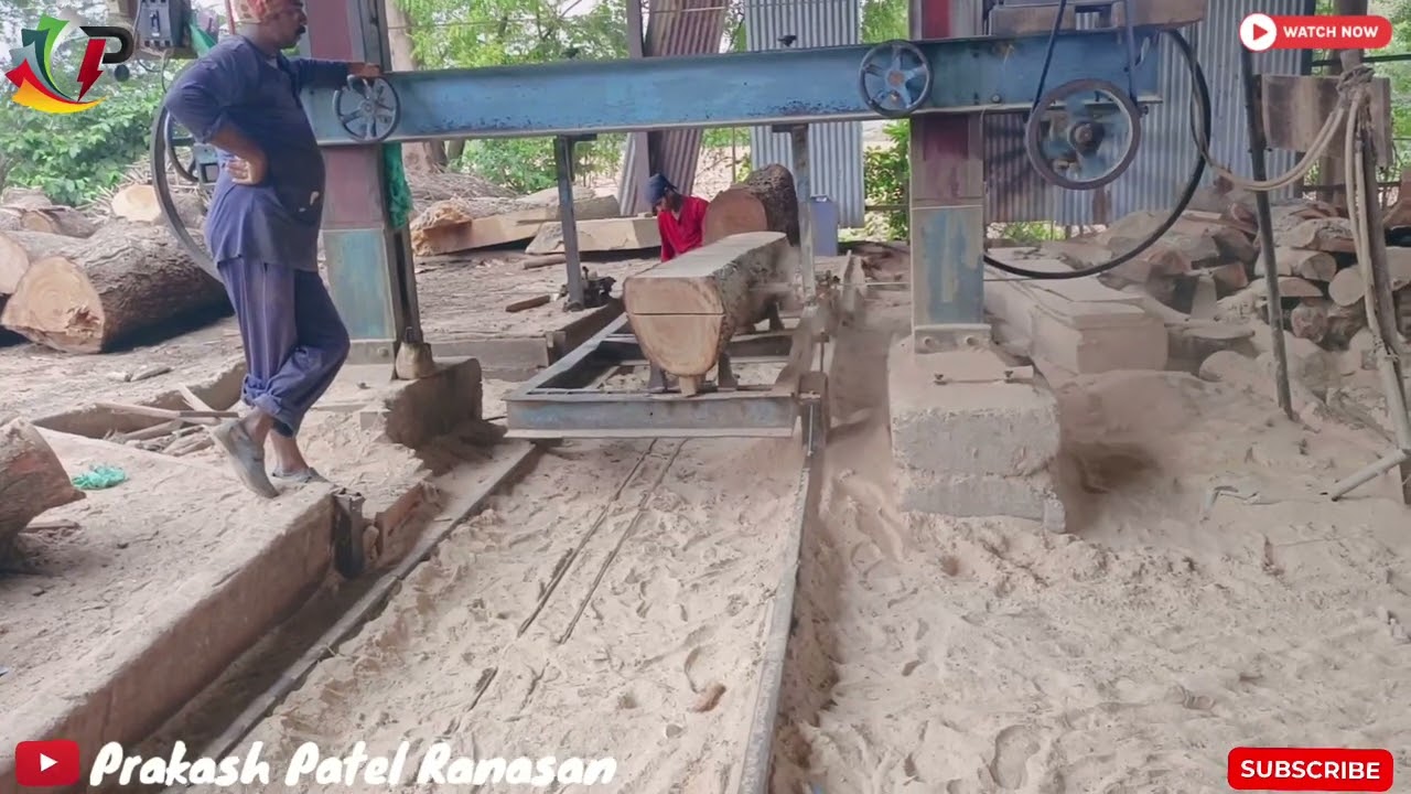 this wood has been buried for decades and amazing now the are sawmills at India workers@SMWChanel
