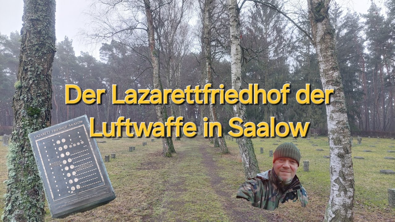 Mit dem Waldmeiker auf dem Lazarettfriedhof der Luftwaffe in Saalow