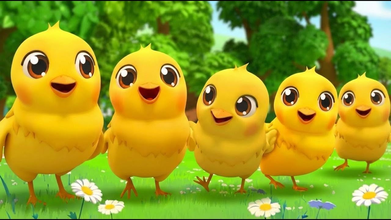 🐥 Five Little Chicks Went Out One Day | Fun Kids Song & Nursery Rhyme