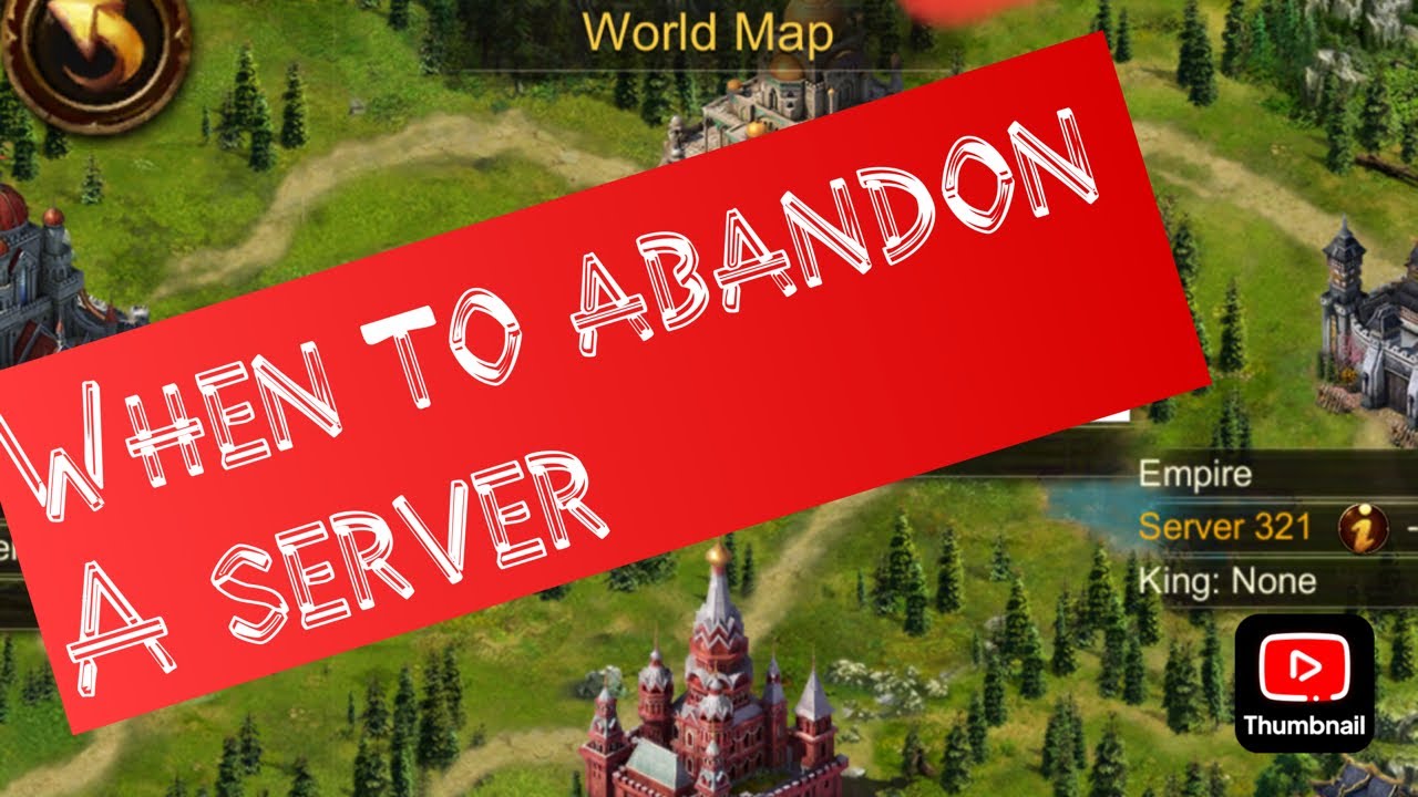 Evony- Signs you should leave a server