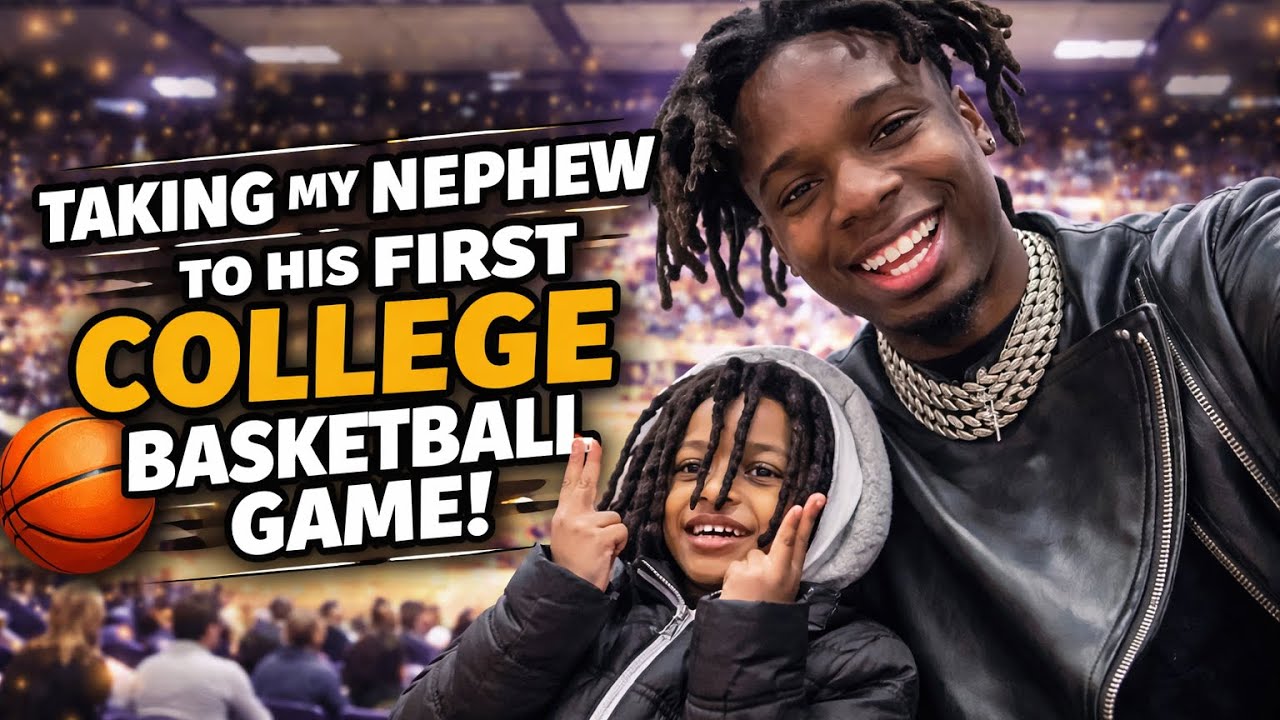 Taking my nephew to his first college basketball game ‼️ #vlog #youtube 