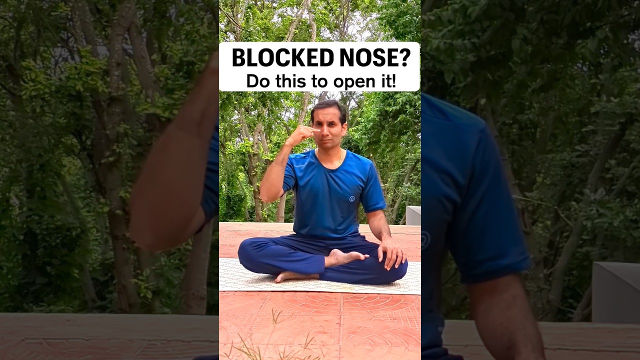 Open Blocked Nose Instantly | Ancient Yogic Technique | Blocked Nose Relief Naturally