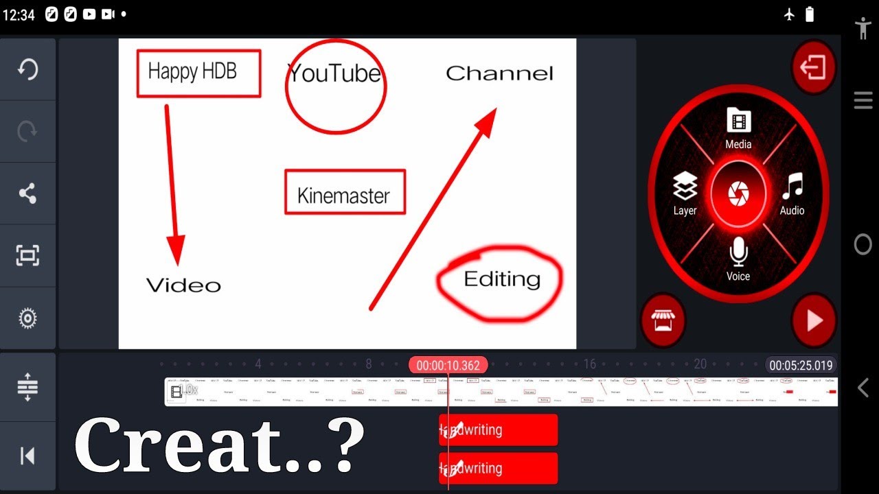 How to set red mark in kinemaster | Kinemaster Red spots | kinemaster arro pointer |