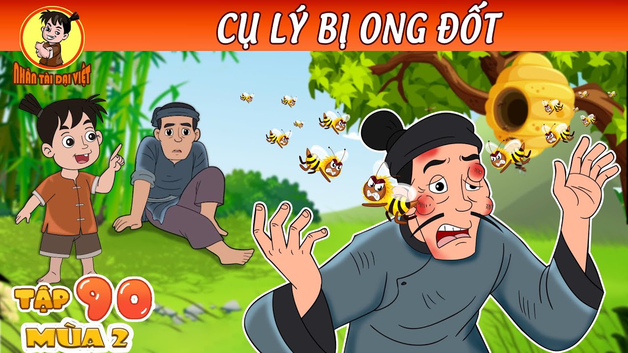LÝ TRƯỞNG BỊ ONG ĐỐT -  Nhân Tài - Phim hoạt hình  | Trạng Nhí |  Hoạt Hình Nhân Tài Đại Việt