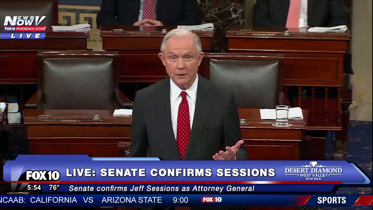 FULL: Jeff Sessions Speech After Senate Confirmation For US Attorney General (FNN)