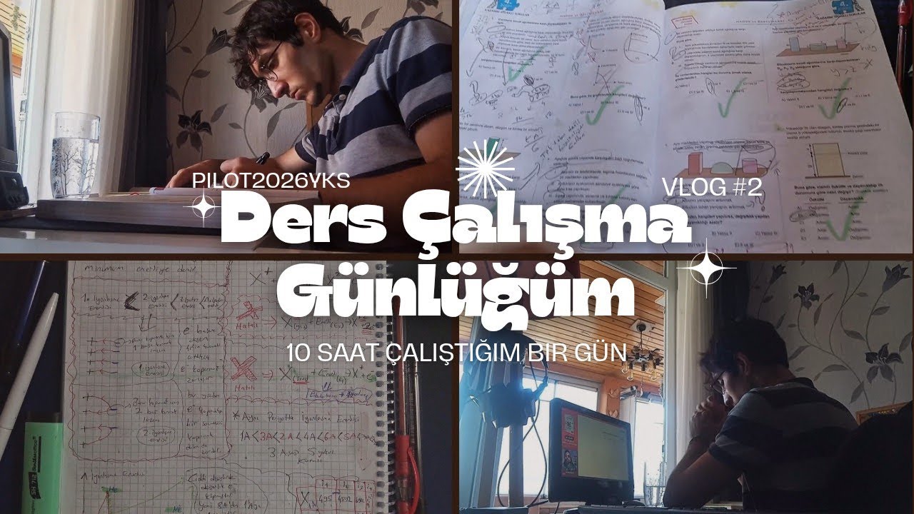 YKS 2026 ¦ Ders Çalışma Günlüğüm✈️ ¦ 10 Saat Çalıştığım Bir Gün ¦ Vlog