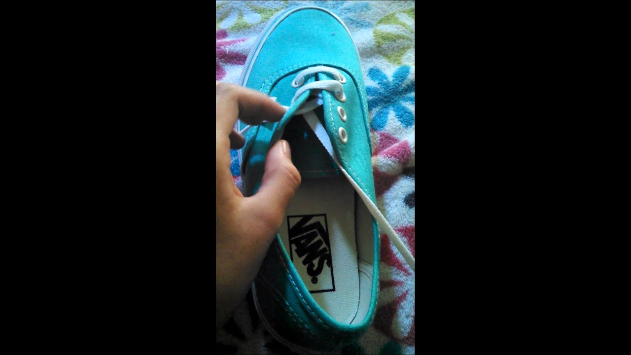 How to bar lace or straight lace vans