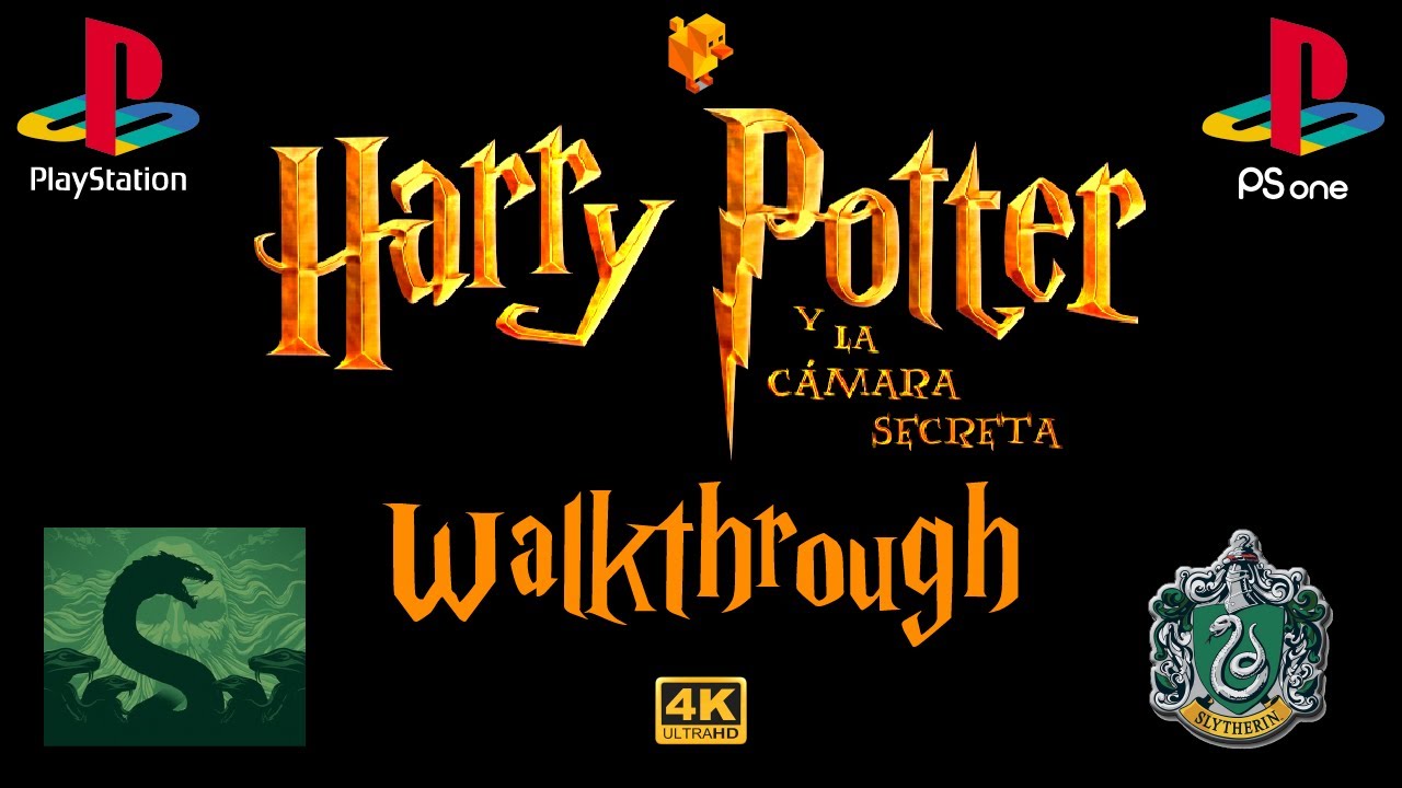Harry Potter y la Cámara Secreta (2002) 100% Walkthrough en Español - PS1/DuckStation 4K-UHD
