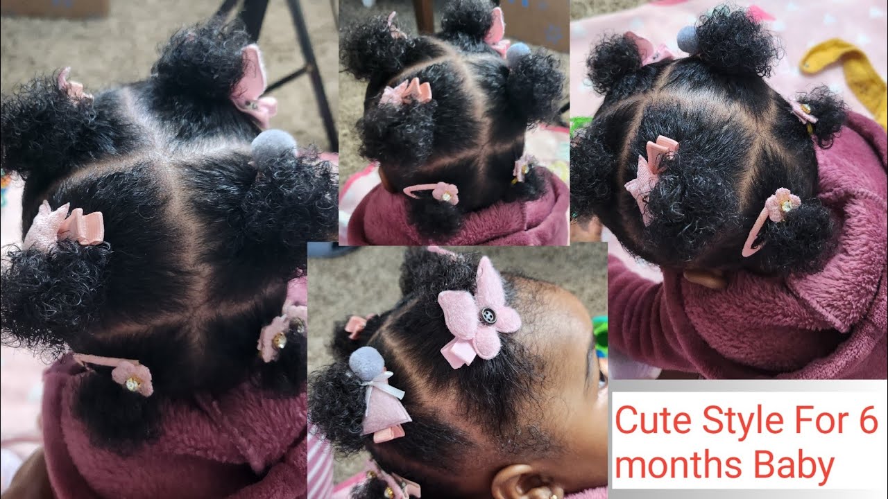 Cute Simple hairstyle for my 6months old baby girl/black baby girl
