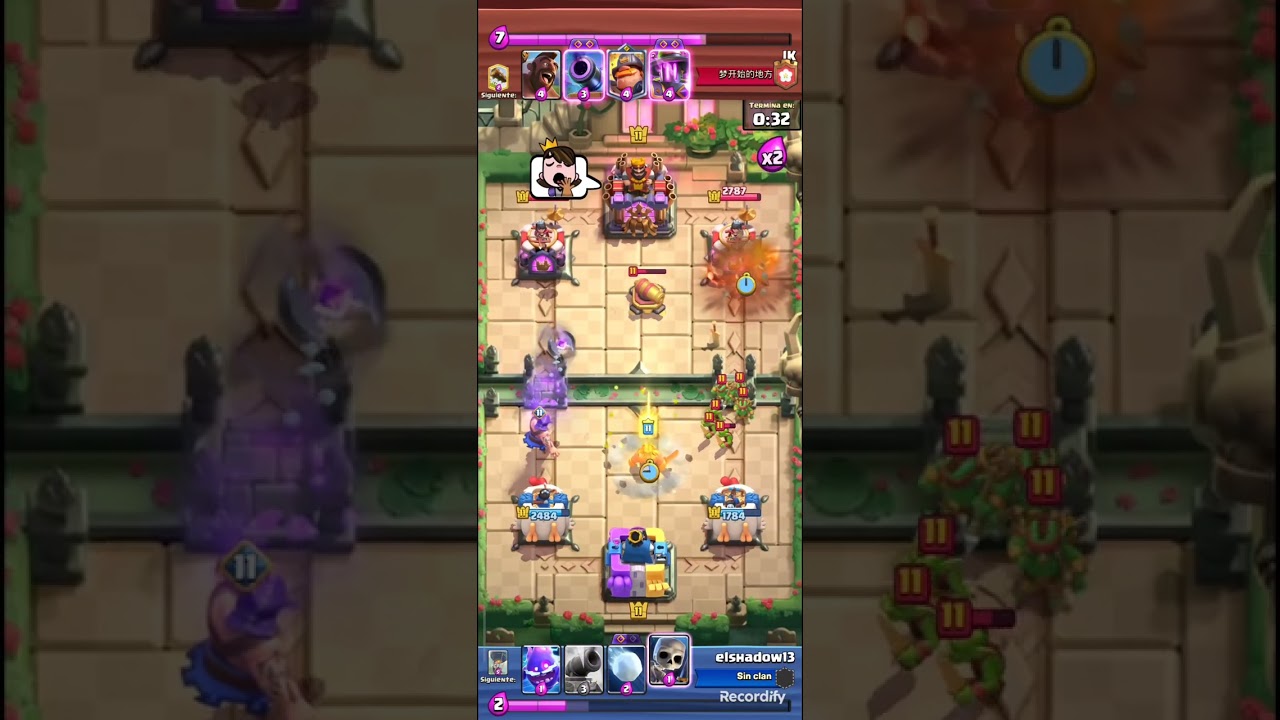 Remontada a jugador tóxico(Clash royale)