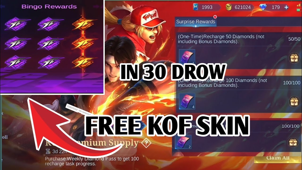 I got KOF Skin only in 30 Drows,🤯🔥