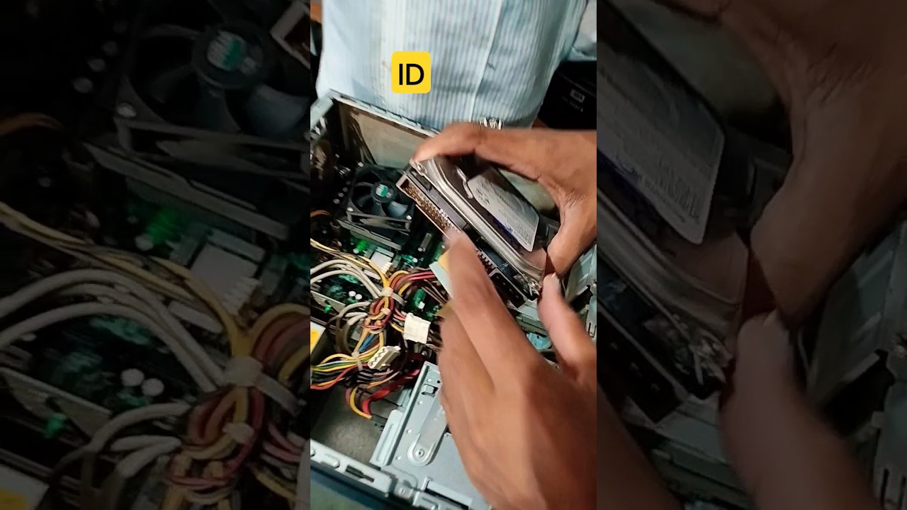 How to Connect ID Cable Connector Hard Drive in Desktop PC?#macnitesh#2023shorts#harddrive