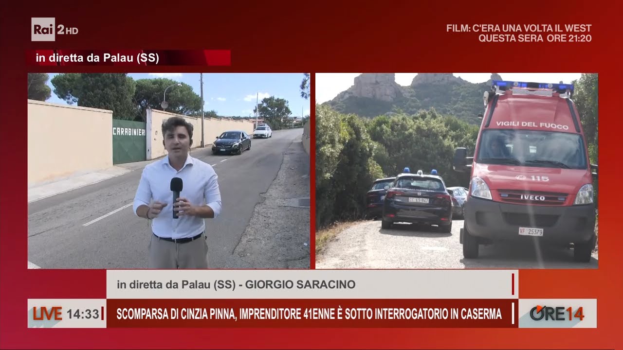 Scomparsa di Cinzia Pinna, fermato un imprenditore - Ore 14 del 24/09/2025