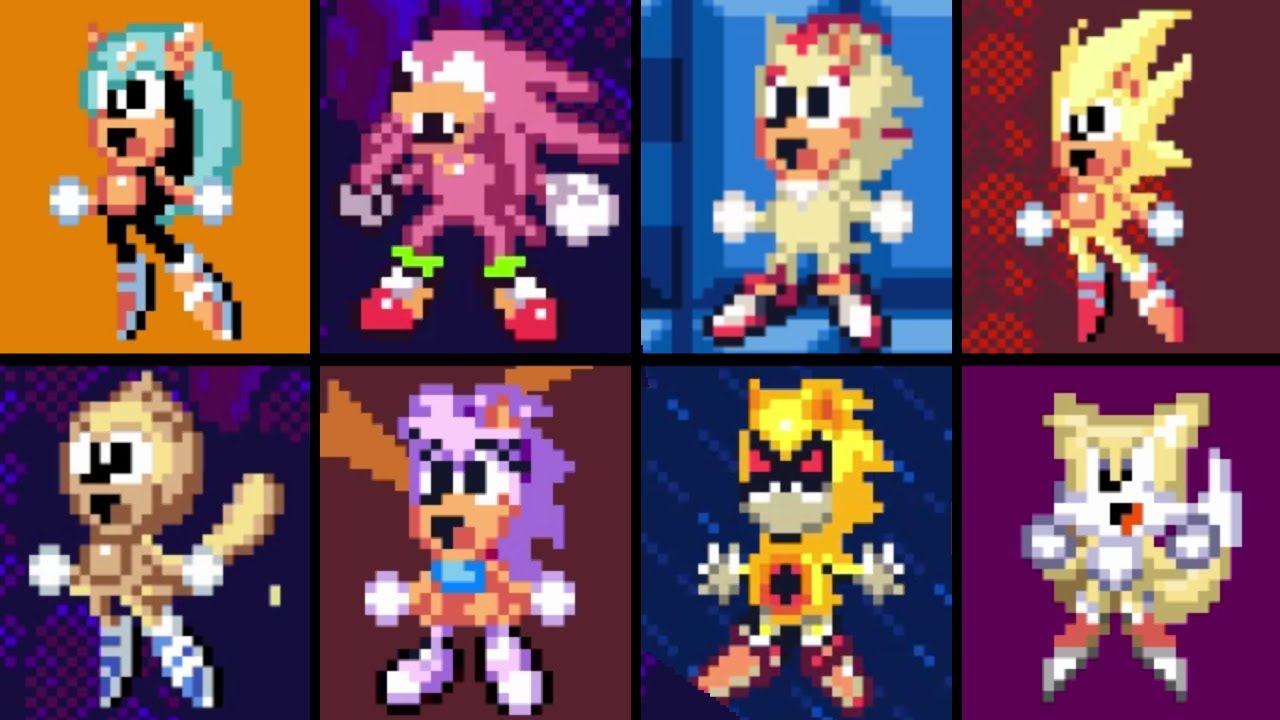 Sonic 2 SMS Remake - All Super and Hyper Forms