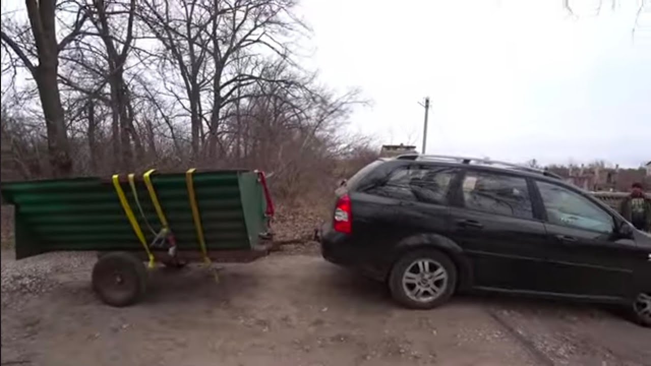 Перевозимо саморобну ємність з дачі в село!