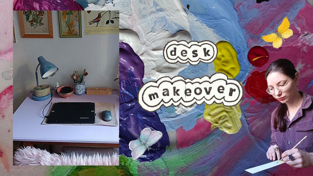 Desk makeover and studio room tour