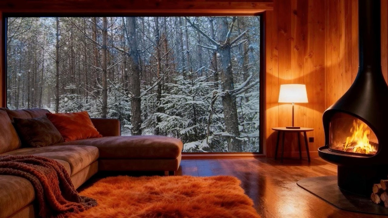 Cozy Spring Fireplace Crackling #1 | Sleep, Relax, Study
