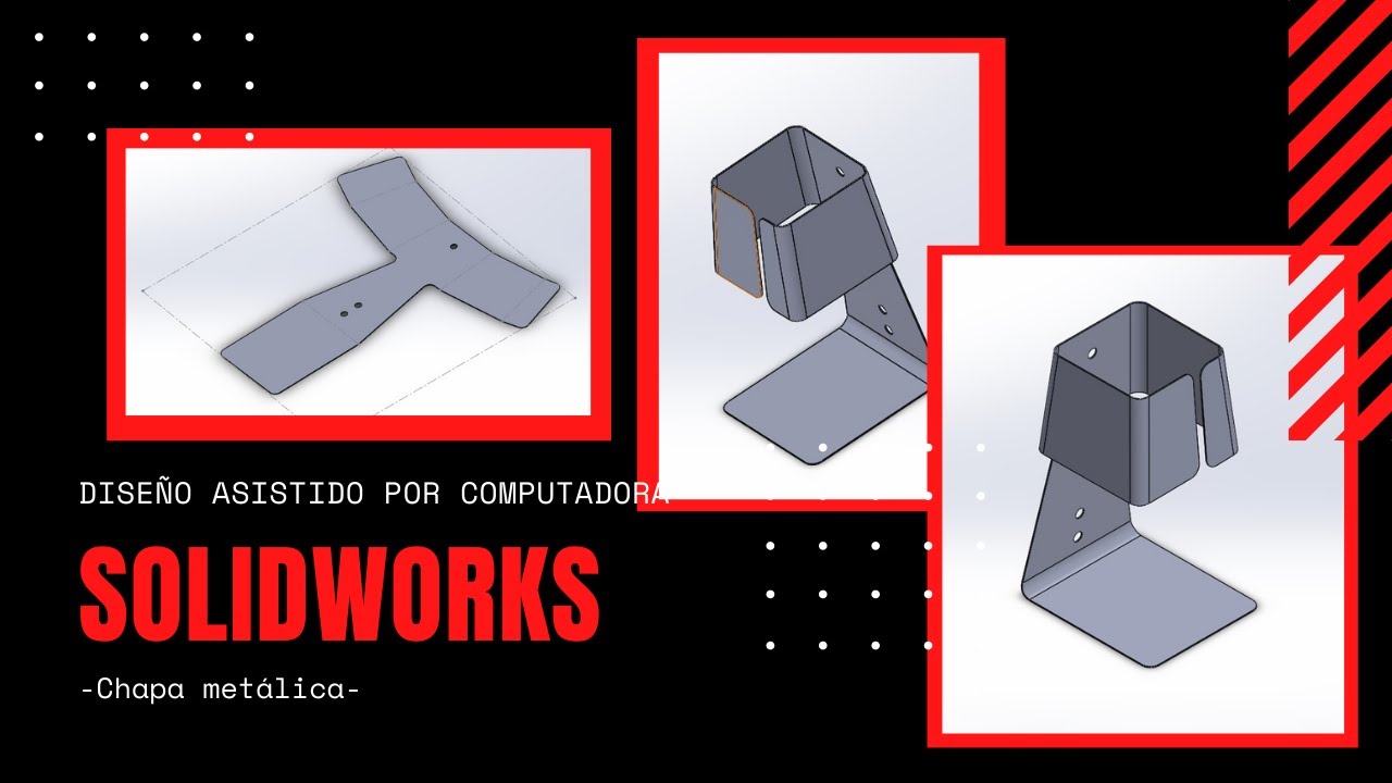 | Solidworks - Modelado de una lámpara con chapa metálica |