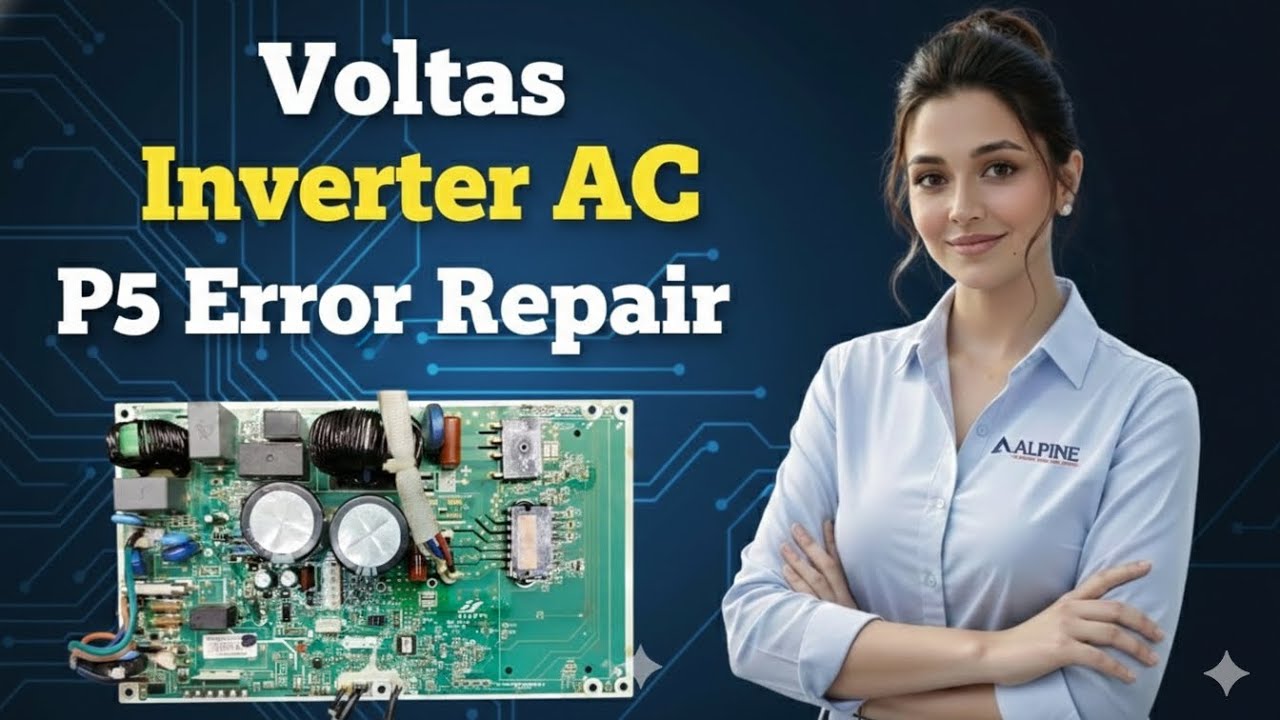 Voltas Inverter AC P5 Error Repair | Inverter AC PCB Repair | Alpine PCB Solution