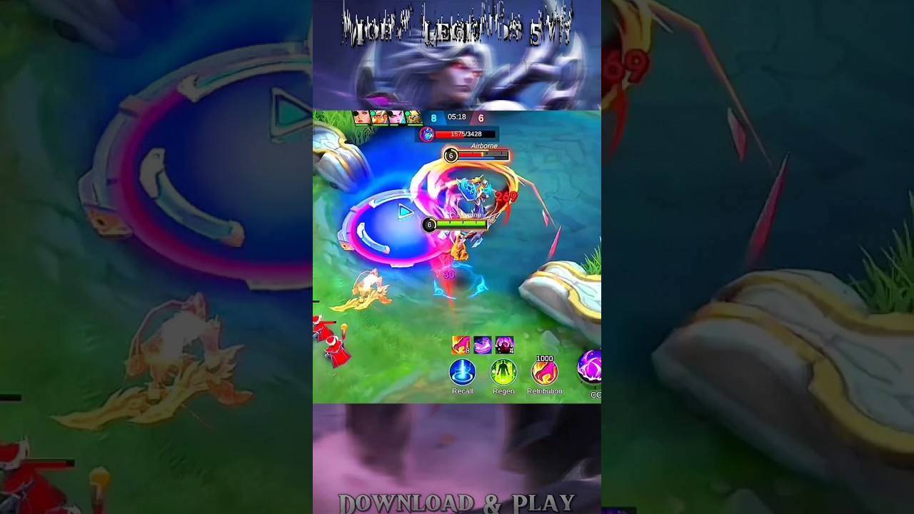 Martis Asura King Enemy Running - Moba Legends 5v5 #martis #asura #mobalegends #moba5v5 #shorts #fyp