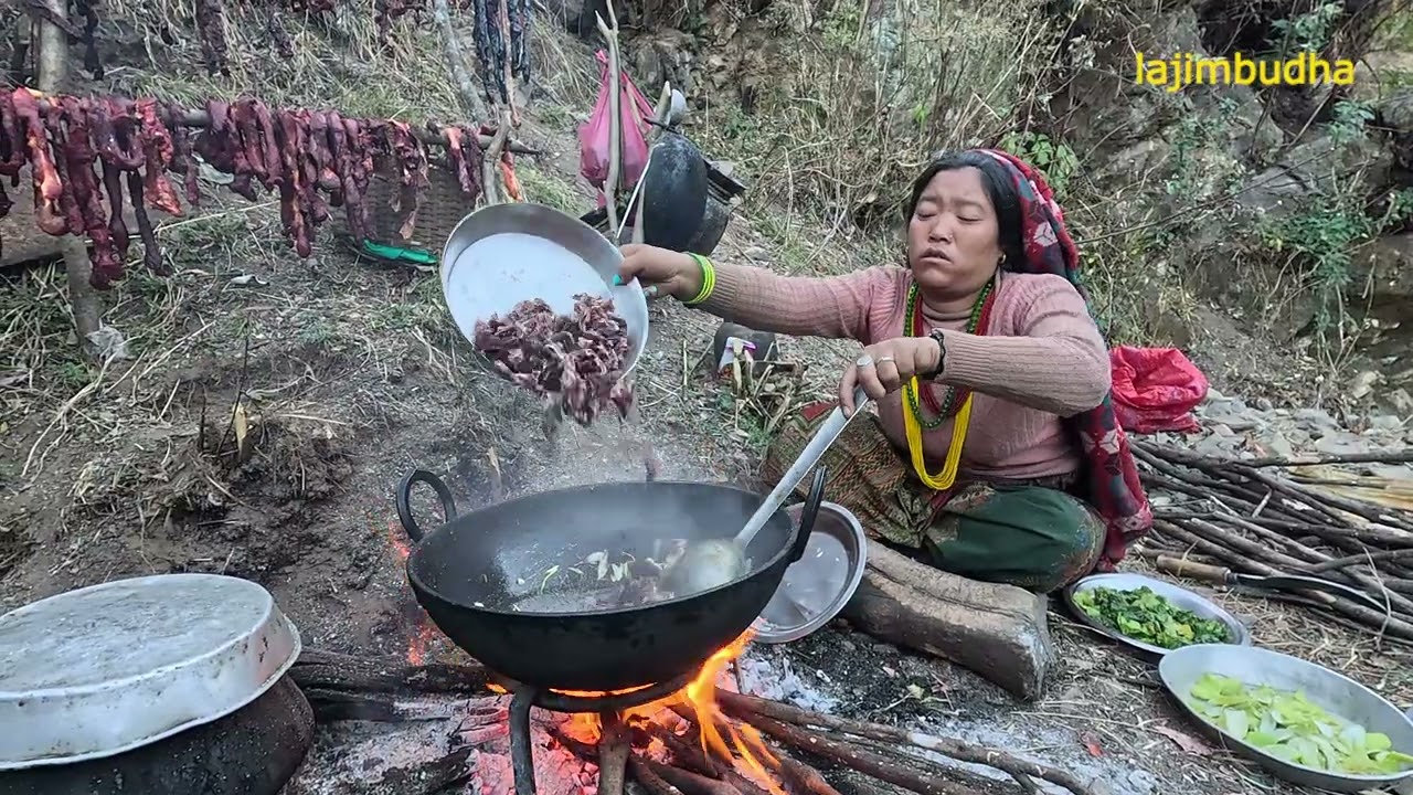 cooking in village style || lajimbudha ||