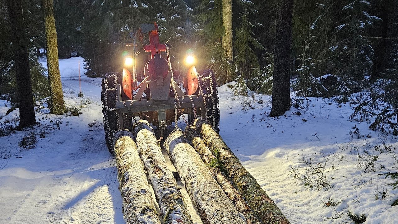 Metsätöitä vanhoilla vehkeillä. MF 35