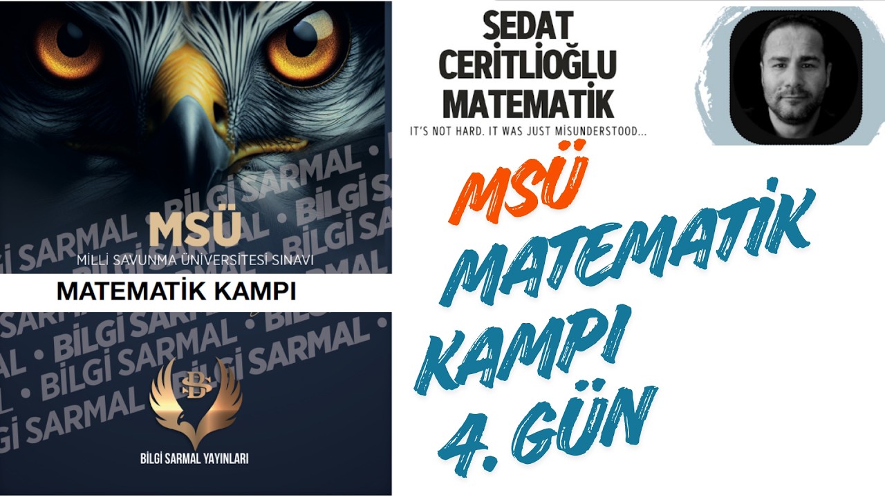 MSÜ MATEMATİK KAMPI | BİLGİ SARMAL YAYINLARI | 4.GÜN |  PDF İNDİR   #yks #bilgisarmal #tytmatematik