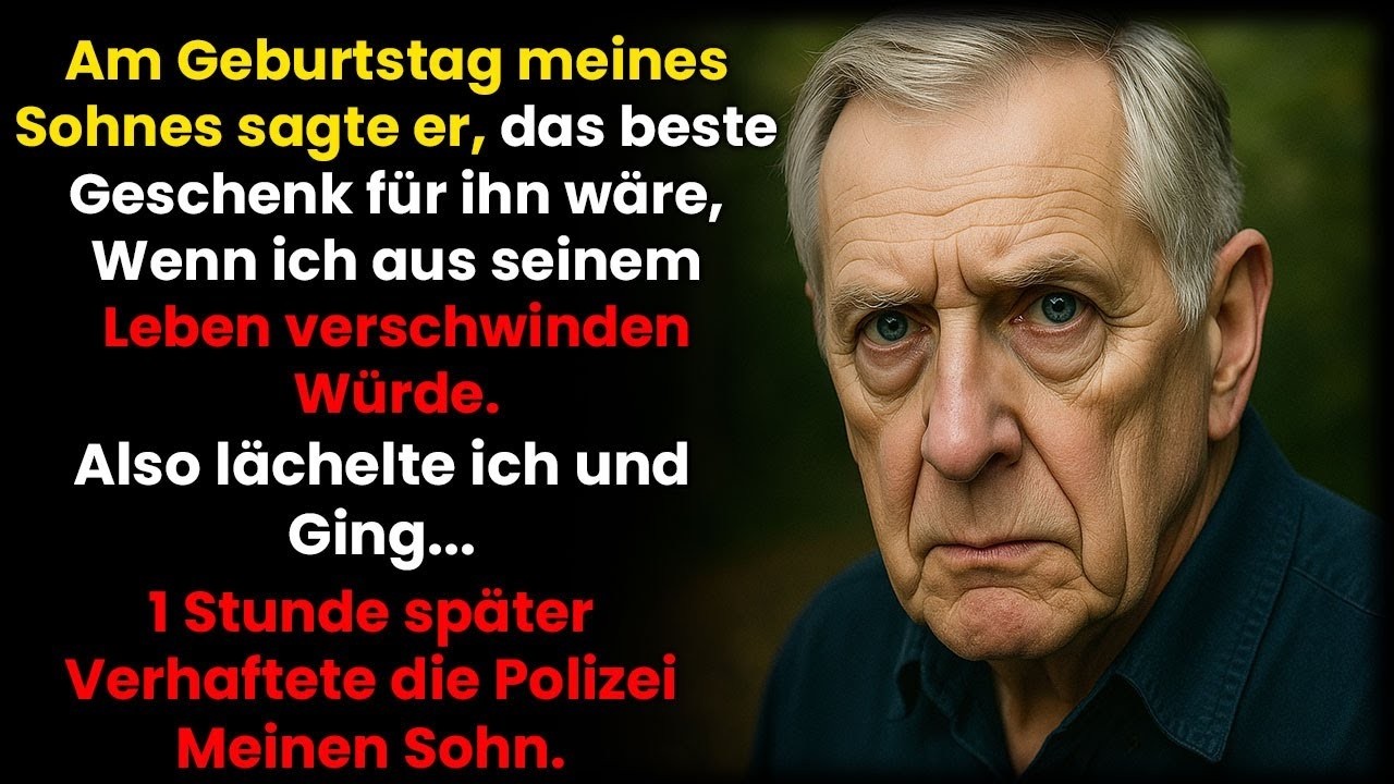 Zum Geburtstag sagte mein Sohn Als Geschenk will ich, dass du gehst  Also ging ich