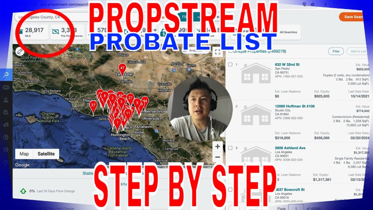 ✅  How To Find Probate Lists On PropStream 🔴